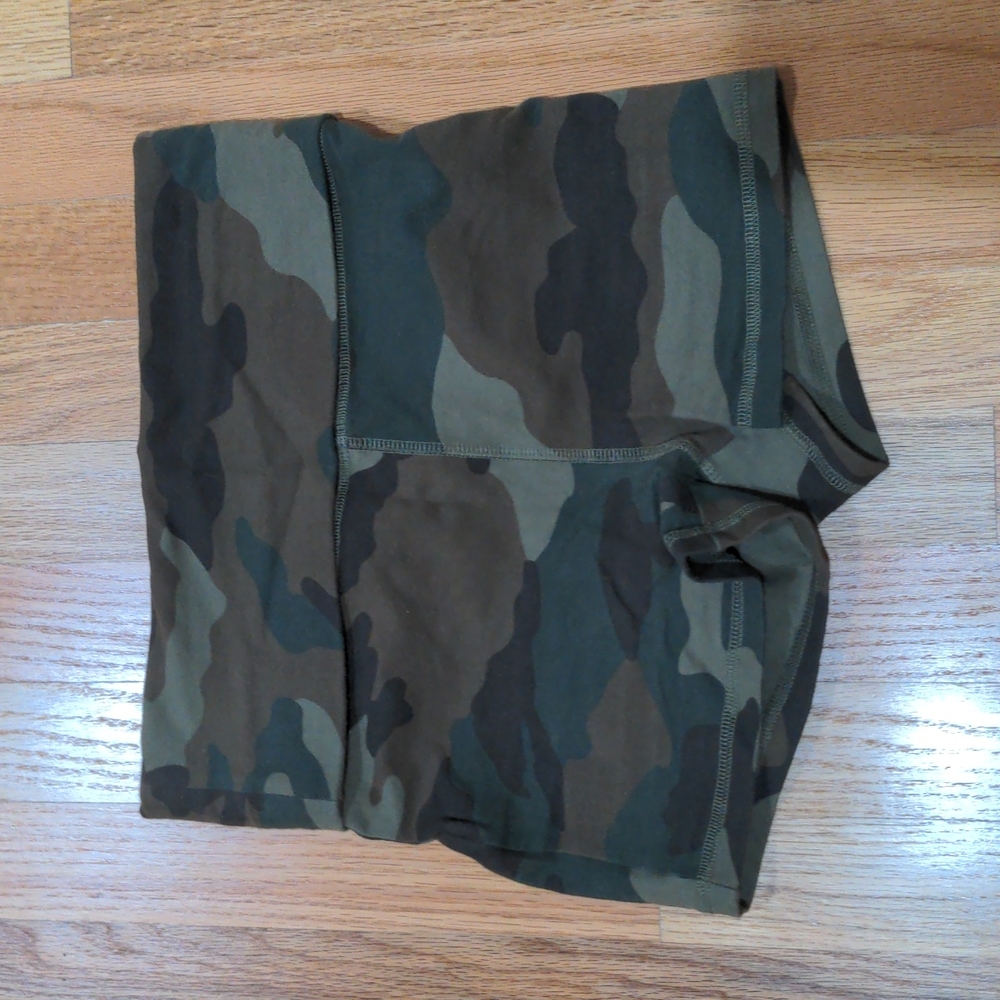 Camo green shorts
